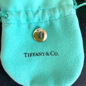 Tiffany Notes Alphabet Disc Charm Pendant